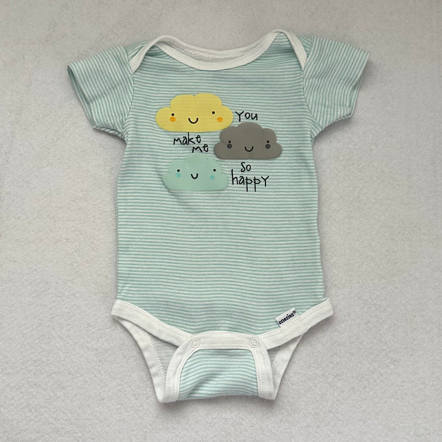 3 pcs. Gerber Unisex Bodysuit Onesie (0-3 months)