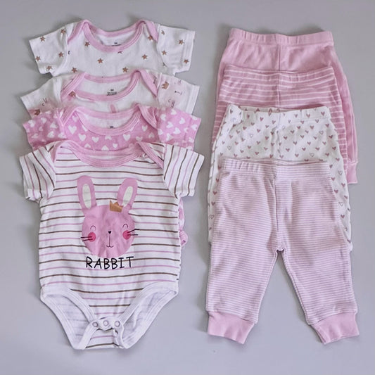 4 pair set, Bodysuit and pants set (3 months)
