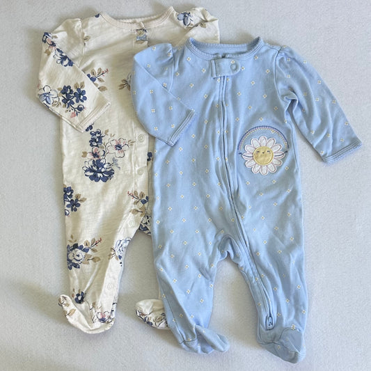Carter’s 2 pcs. Baby Sleepwear Footed Pajama Sleeper (6 months)