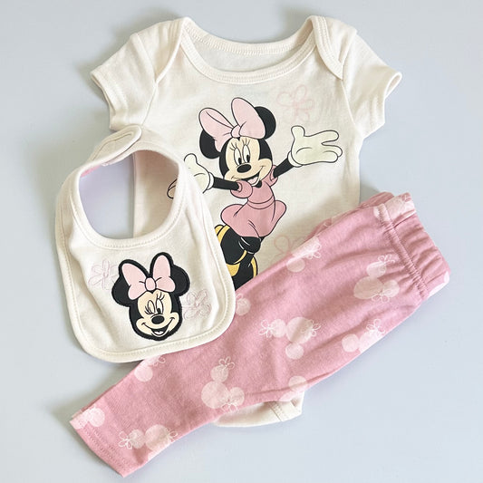 3 pc. Minnie Mouse Set (0-3 months)